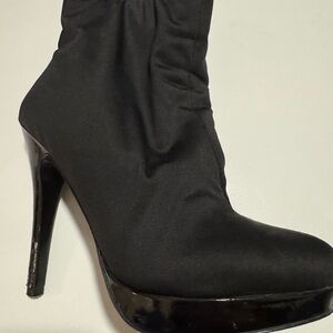 Elegant Black Women's High Heel Boots